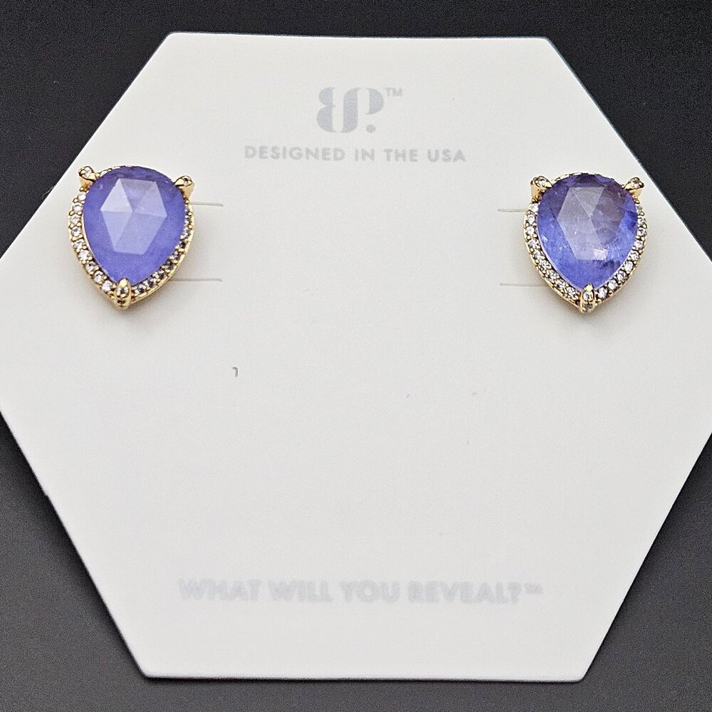 Bomb Party ER66862 "Radiant Moments" Lavender Fluorite Earrings